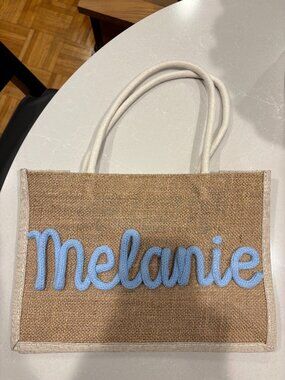 Personalized Jute Bag/Beach Tote